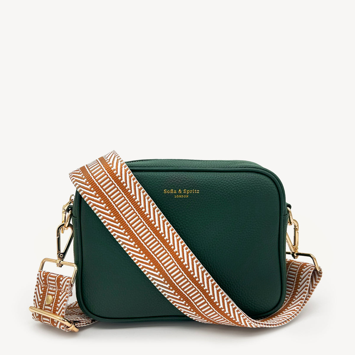Tan & White Stripe Aztec Strap