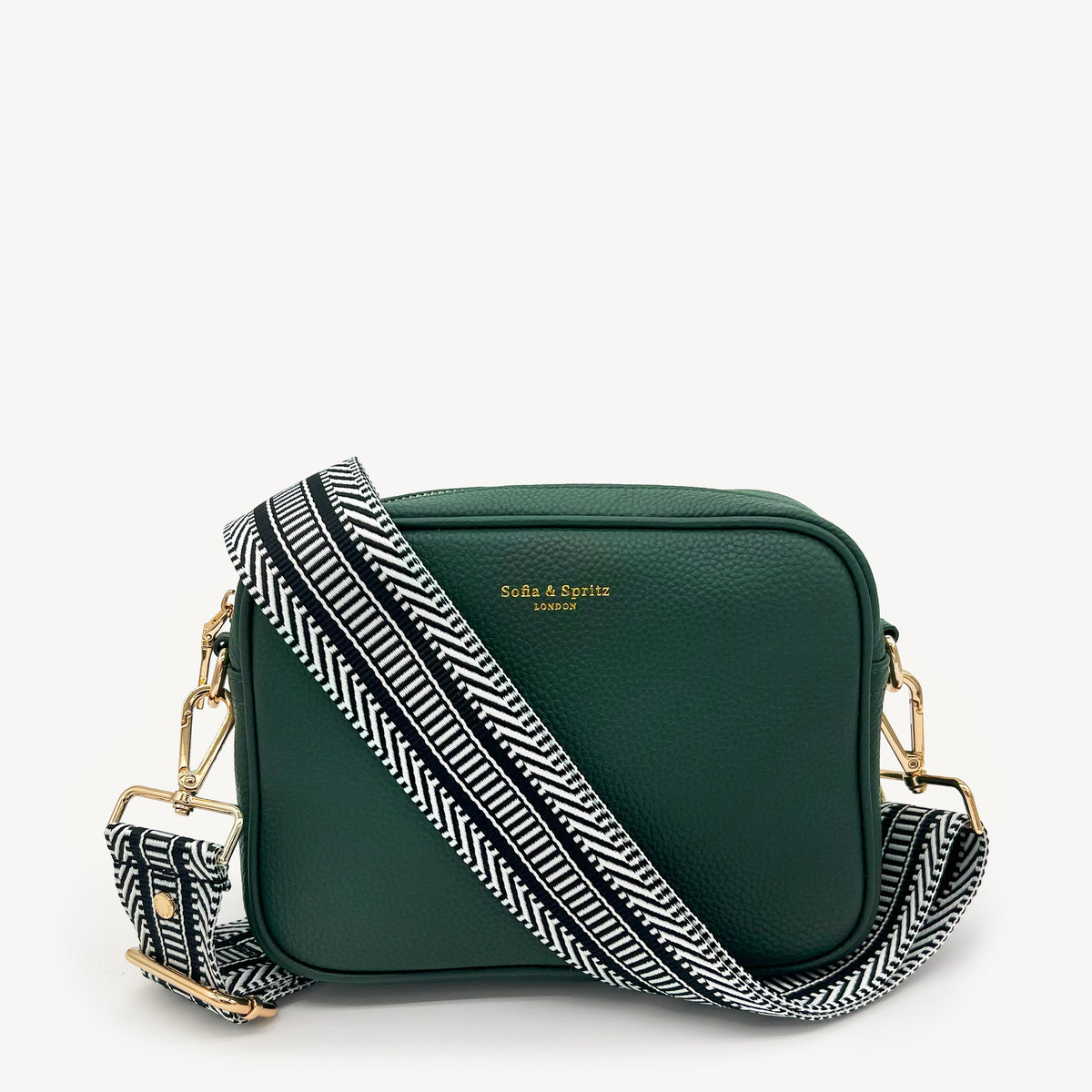 Black & White Stripe Aztec Strap