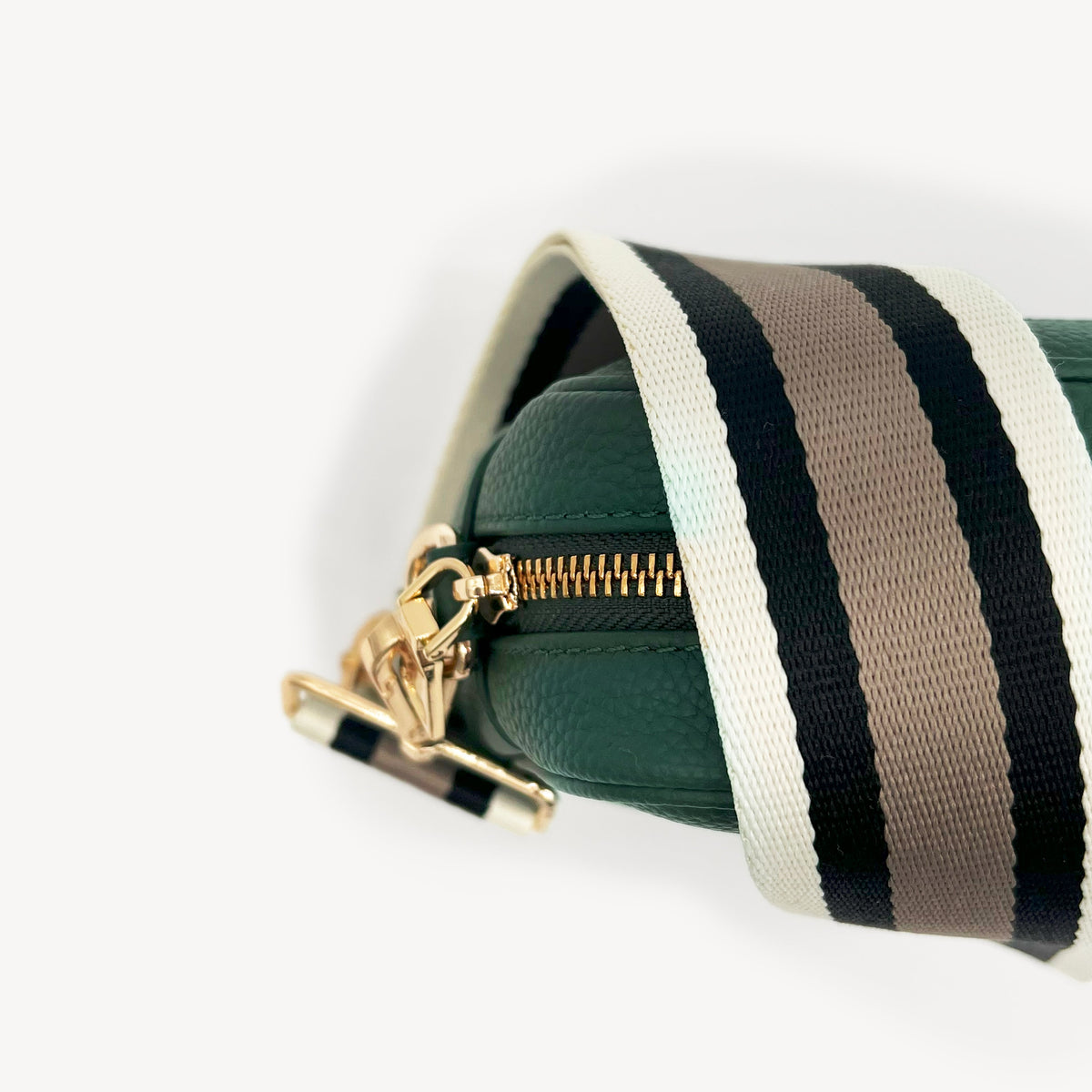 Black, Stone & Tan Stripe Strap