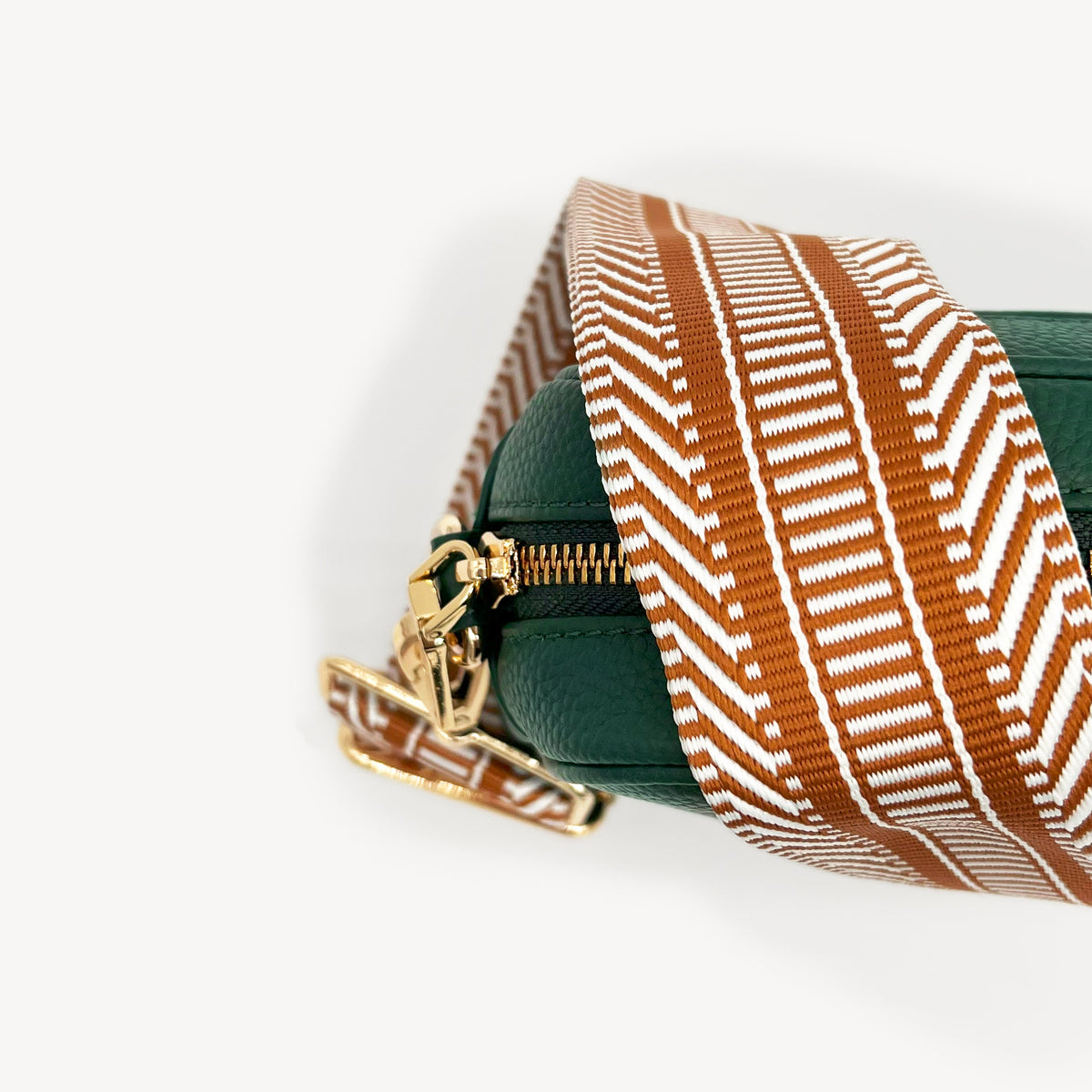 Tan & White Stripe Aztec Strap