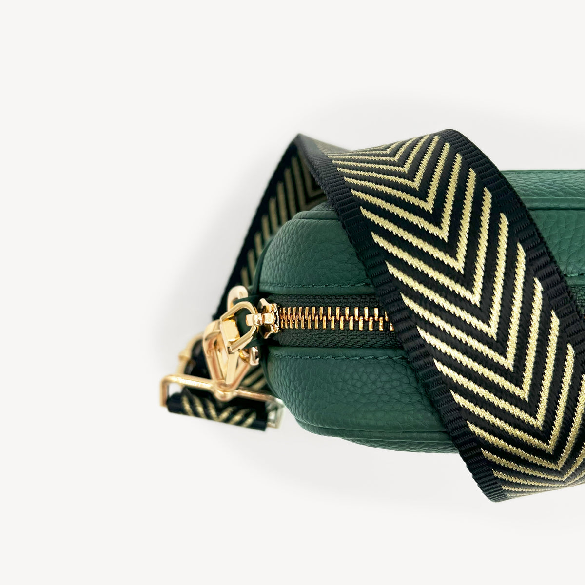 Black & Gold Chevron Strap