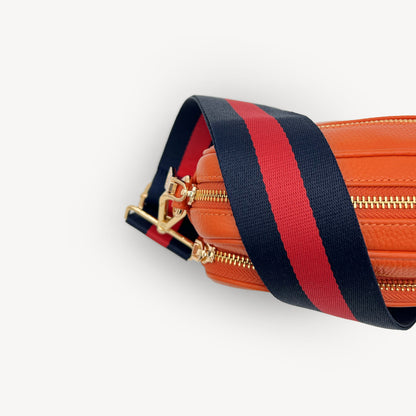 Navy & Red Stripe Strap