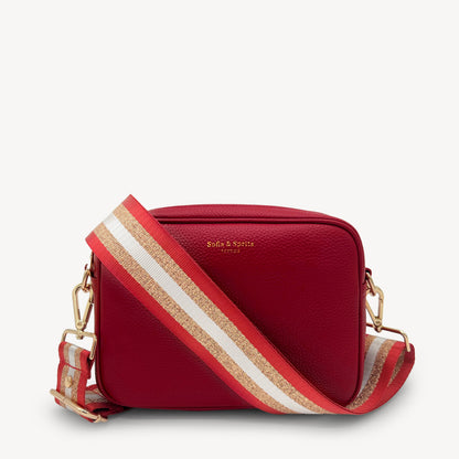 Lyla Crossbody Bag - Deep Cherry Red