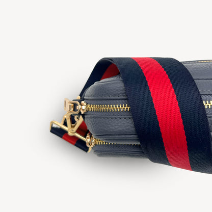 Navy & Red Stripe Strap