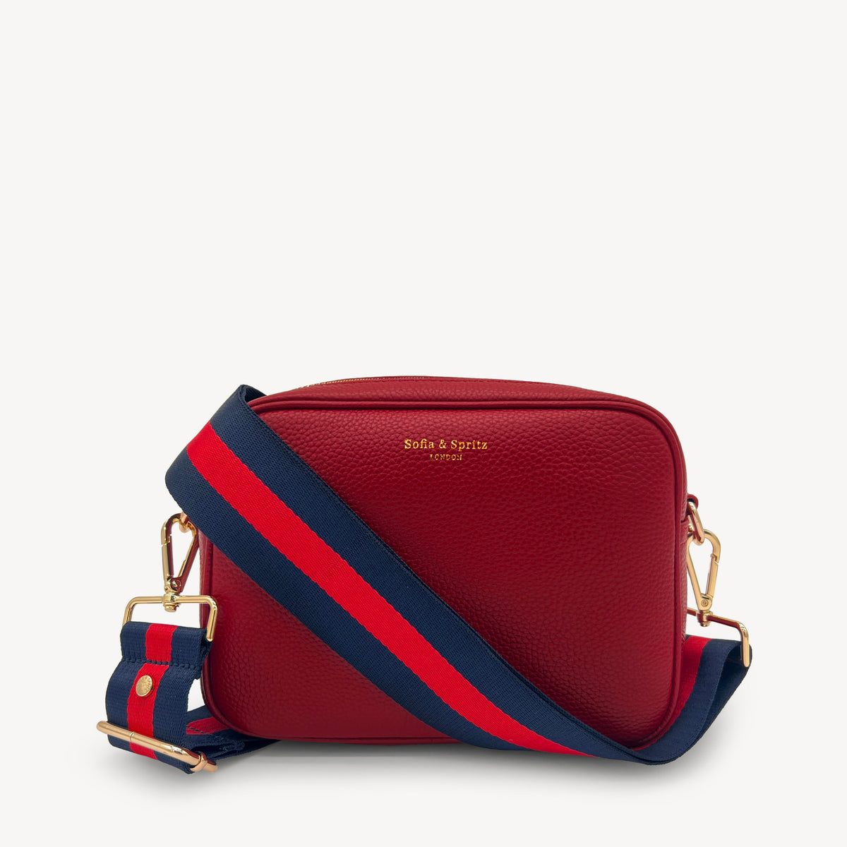 Navy & Red Stripe Strap
