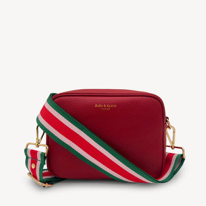 Red, Pink & Green Stripe Strap
