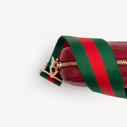 Green & Red Stripe Strap