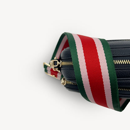 Red, Pink & Green Stripe Strap
