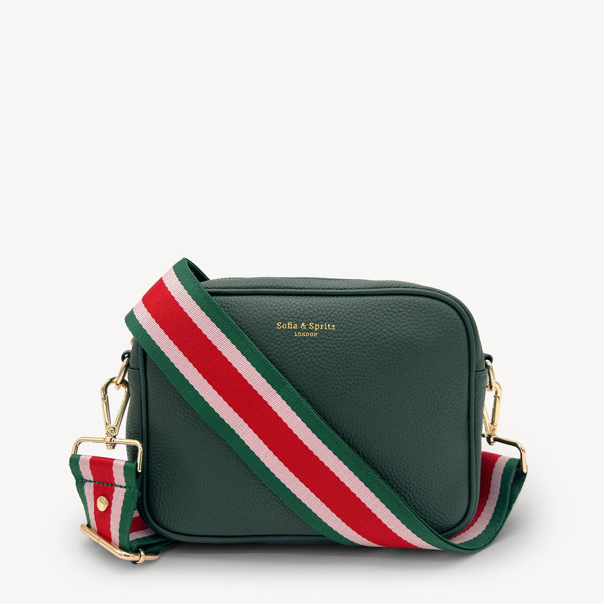 Red, Pink & Green Stripe Strap