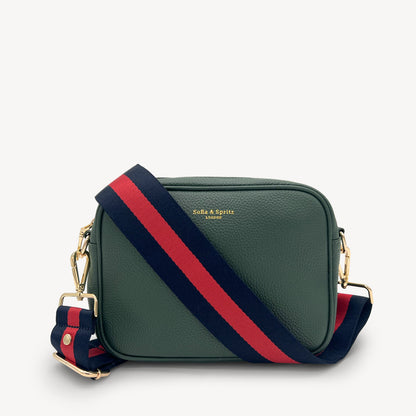 Navy & Red Stripe Strap