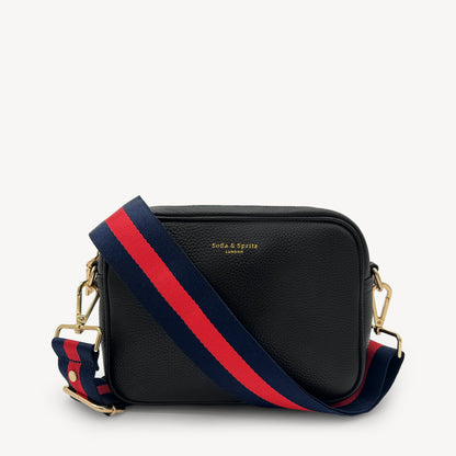 Navy & Red Stripe Strap