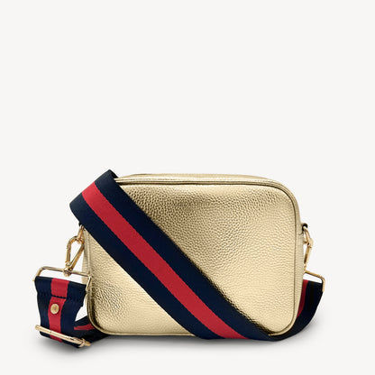 Navy & Red Stripe Strap