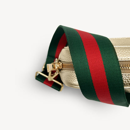 Green & Red Stripe Strap
