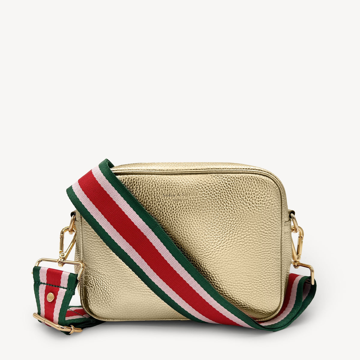 Red, Pink & Green Stripe Strap
