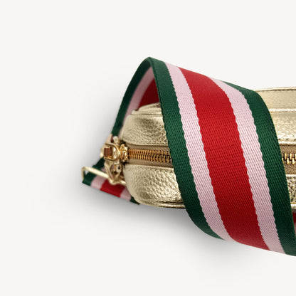 Red, Pink & Green Stripe Strap