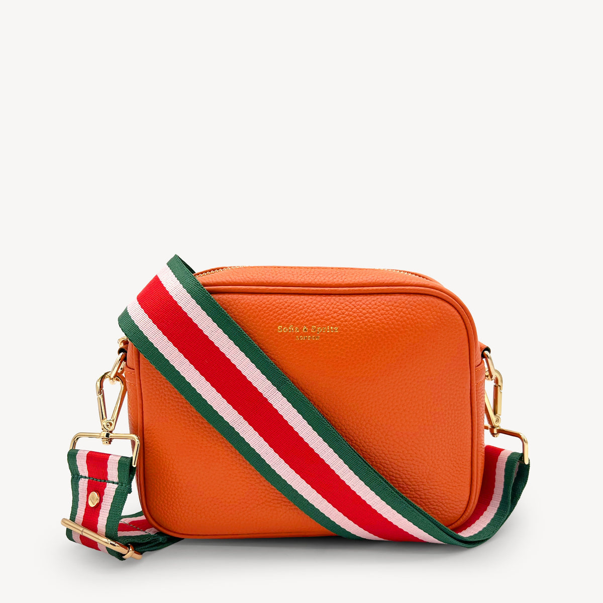 Red, Pink & Green Stripe Strap