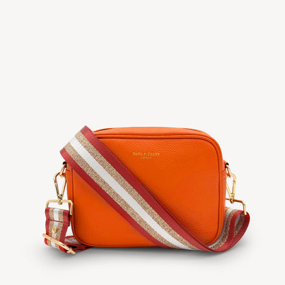 Red & Gold Glitter Stripe Strap