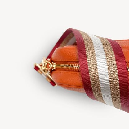 Red & Gold Glitter Stripe Strap