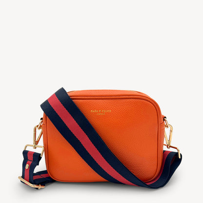 Navy & Red Stripe Strap