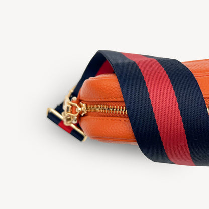 Navy & Red Stripe Strap