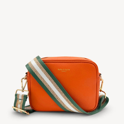 Green & Gold Glitter Stripe Strap