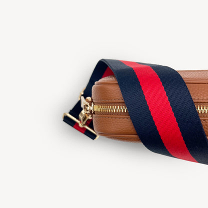 Navy & Red Stripe Strap