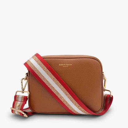Red & Gold Glitter Stripe Strap