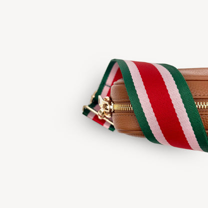 Red, Pink & Green Stripe Strap
