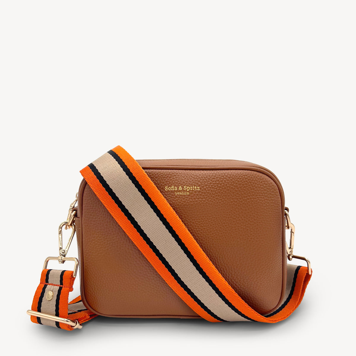 Orange, Tan & Black Stripe Strap