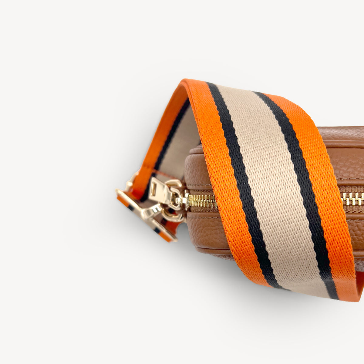 Orange, Tan & Black Stripe Strap