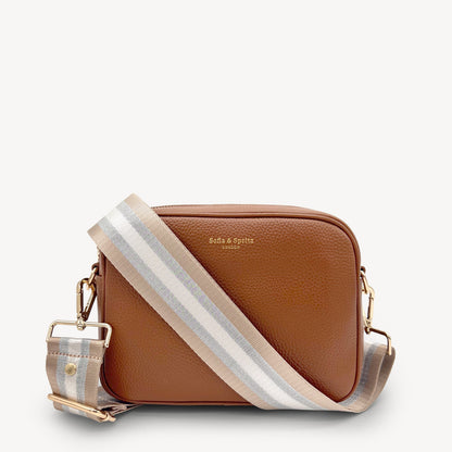Champagne & Silver Stripe Strap