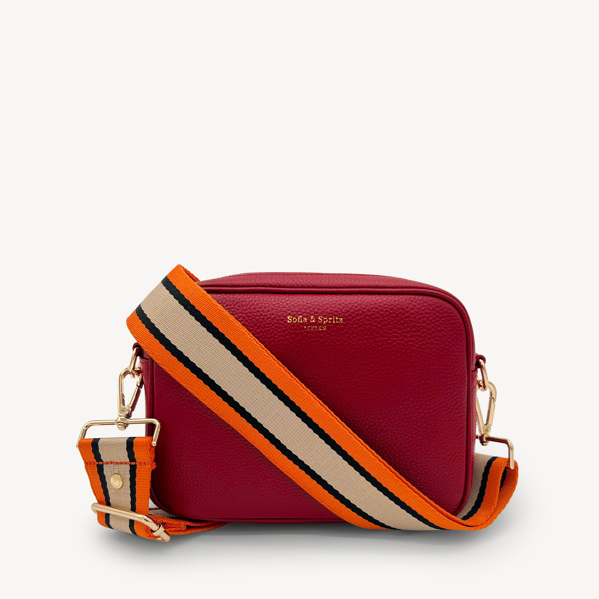 Orange, Tan & Black Stripe Strap