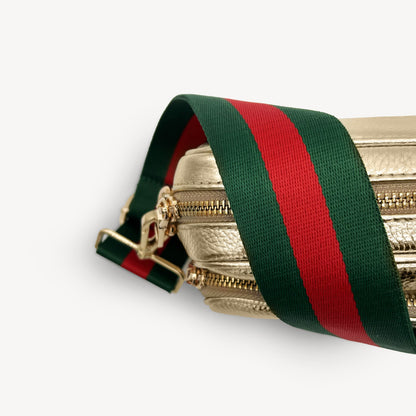 Green & Red Stripe Strap