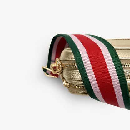 Red, Pink & Green Stripe Strap