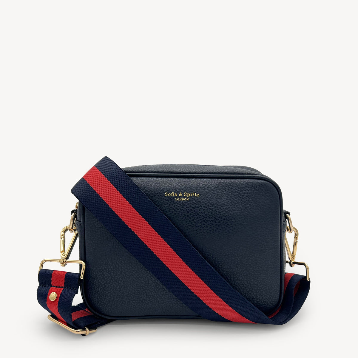 Navy & Red Stripe Strap