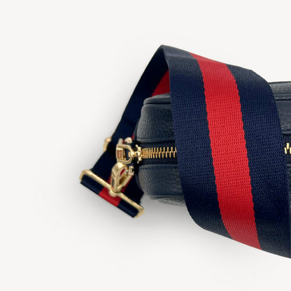 Navy & Red Stripe Strap
