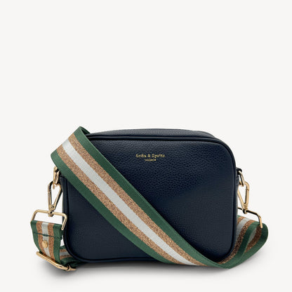 Green & Gold Glitter Stripe Strap