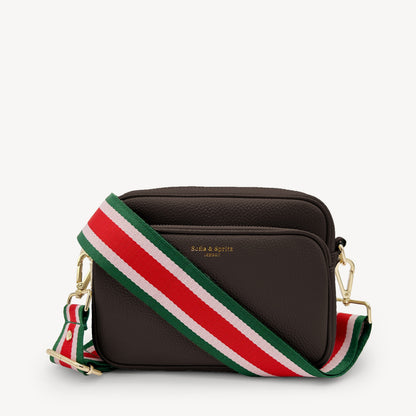 Red, Pink & Green Stripe Strap