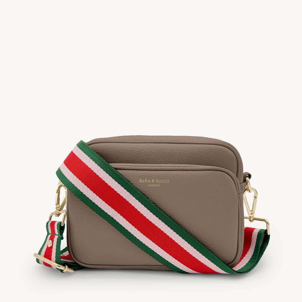 Red, Pink & Green Stripe Strap