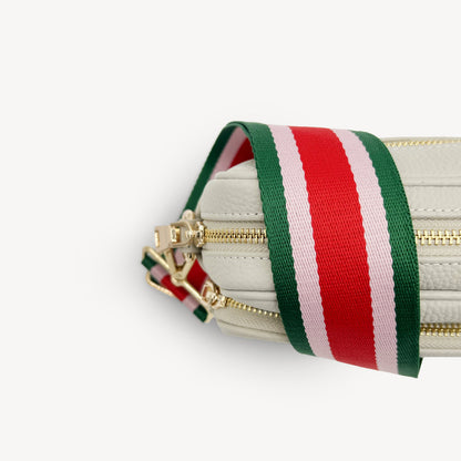 Red, Pink & Green Stripe Strap