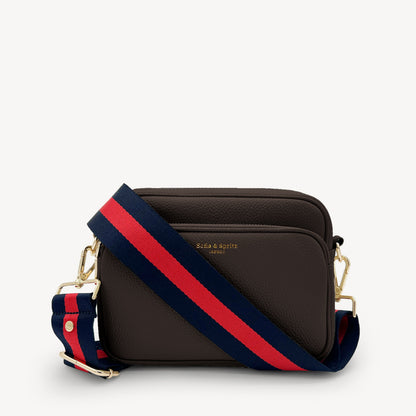 Navy & Red Stripe Strap