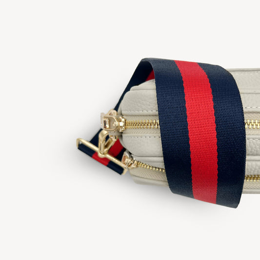 Navy & Red Stripe Strap