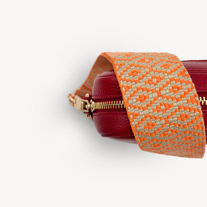 Orange & Stone Embroidered Strap