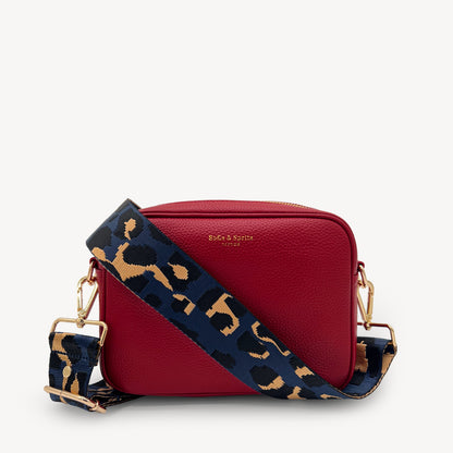 Navy & Gold Leopard Strap