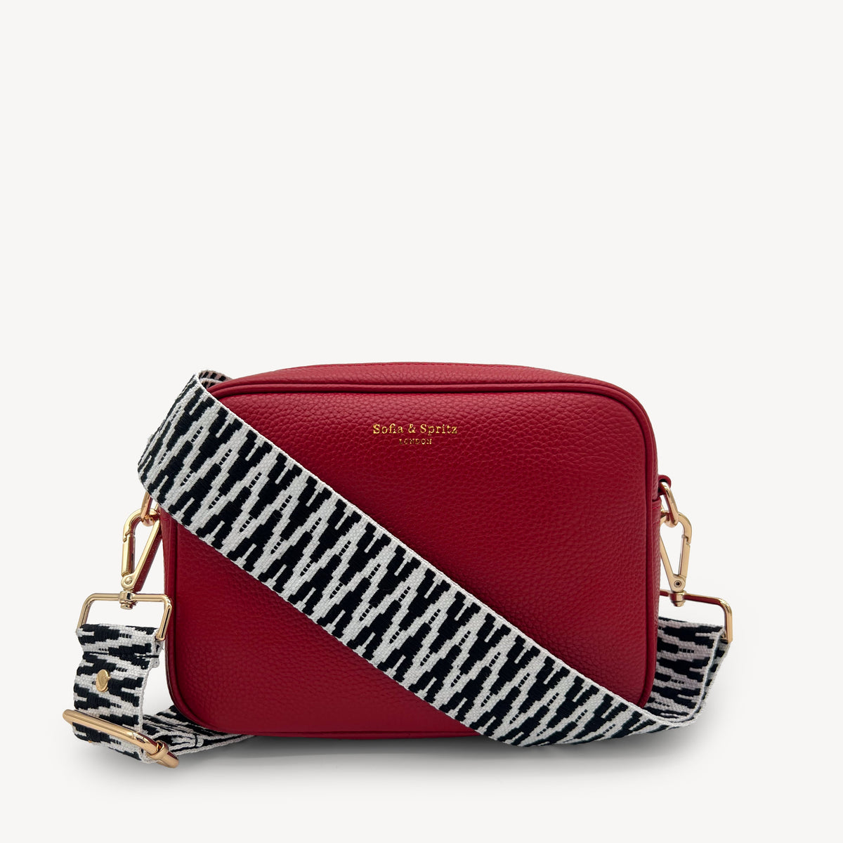 Black & White Zigzag Strap