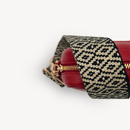 Black & Stone Embroidered Strap