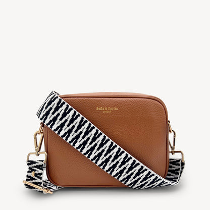 Black & White Zigzag Strap