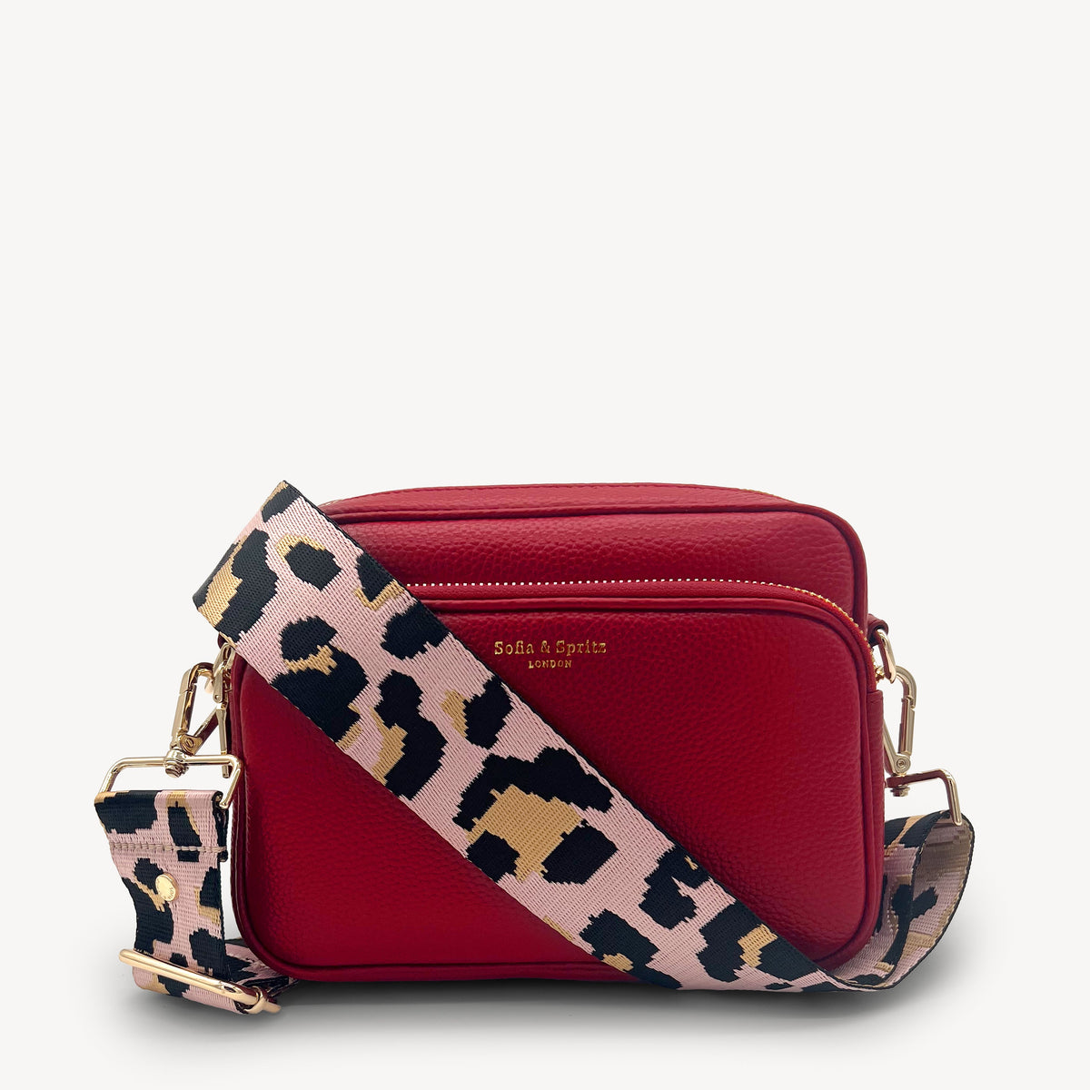 Pale Pink & Gold Leopard Strap