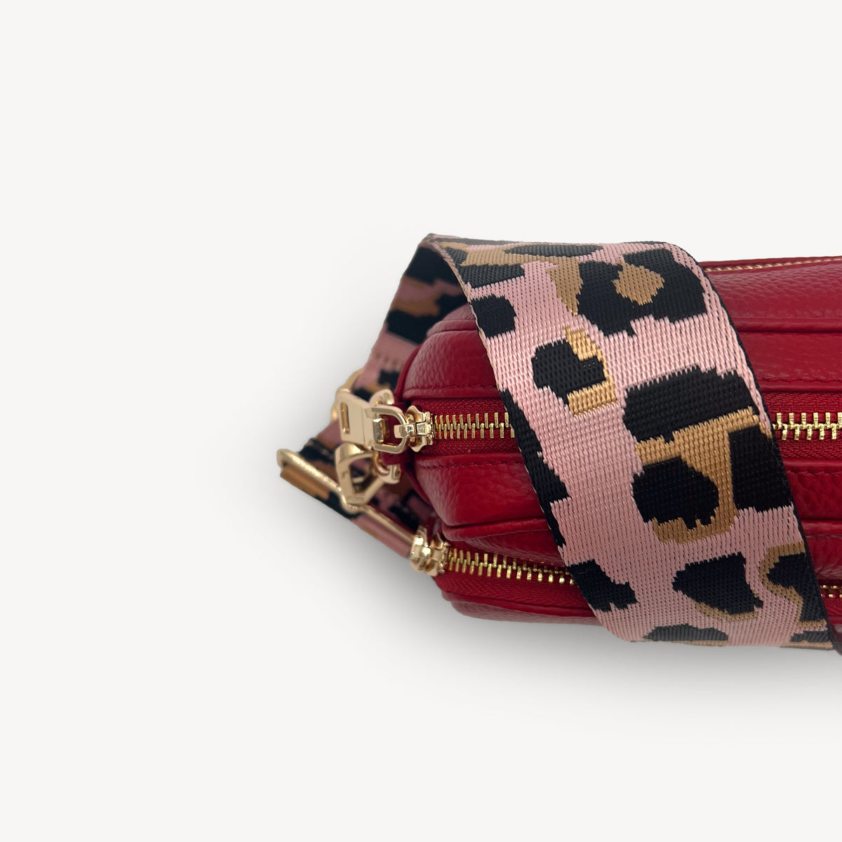 Pale Pink & Gold Leopard Strap