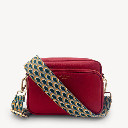 Teal Peacock Strap